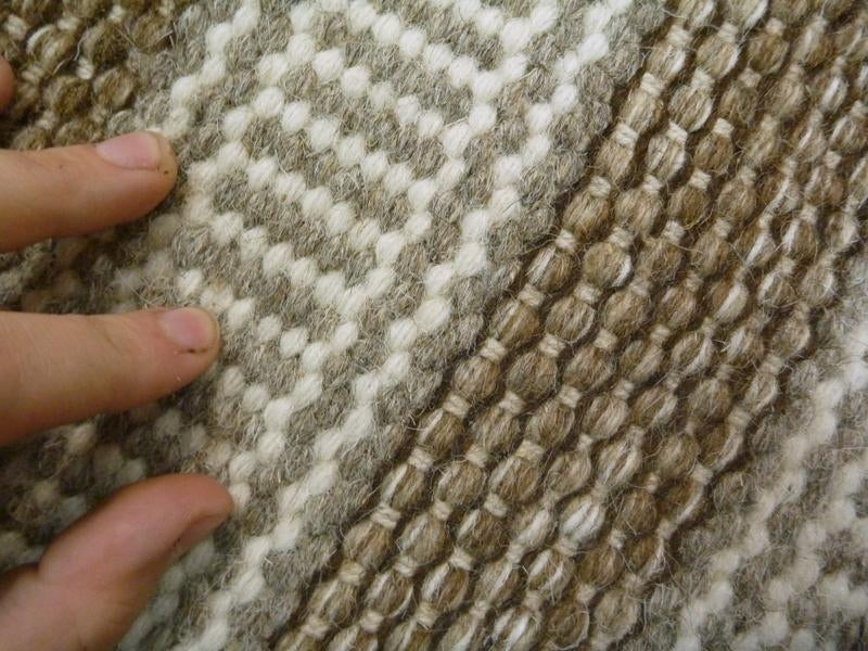 Wool Rugs Classic Tri-Weave Stripes Flatweave Camel