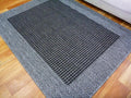 Sunrise Black Grey/Silver Flatweave Area Floor Rugs also Hall Runners and Round