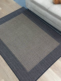 Sunrise Brown Black Flat-Weave Area Floor Rugs also Hall Runners and Round