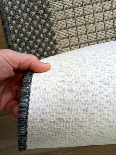 Rubber Back Hallway Runner 67, 80 or 100cm wide Cream Taupe by the Meter Sunrise Flat-weave