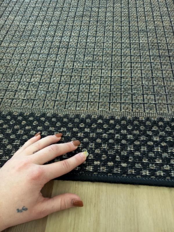 Clearance Hall Runner Metal Black Sunrise Flat-weave 67, 80, or 100cm Wide End of Roll Edged