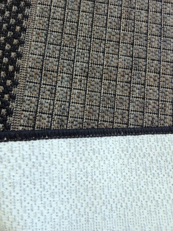 Clearance Hall Runner Metal Black Sunrise Flat-weave 67, 80, or 100cm Wide End of Roll Edged