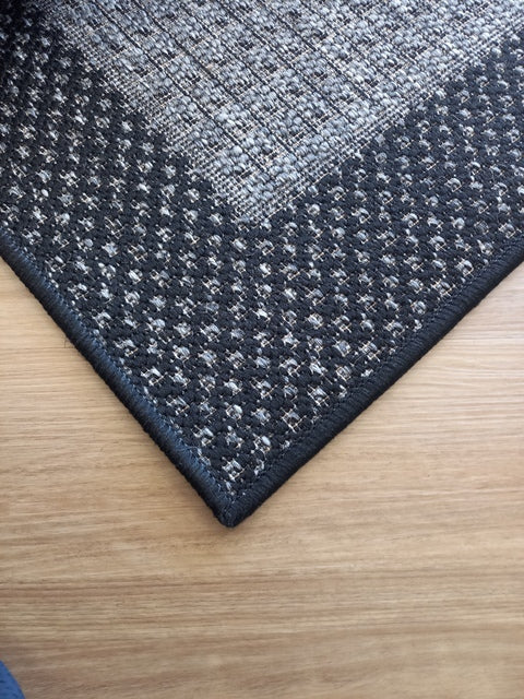 Sunrise Silver/Grey Black Flatweave Area Floor Rugs also Hall Runners and Round