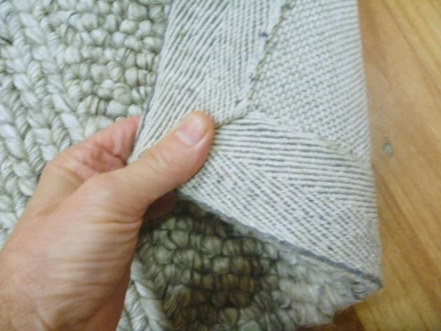 Handwoven Mixed Textured Weaves Wool & Art-Silk Diva Beige 20mm Thick Area Floor Rug