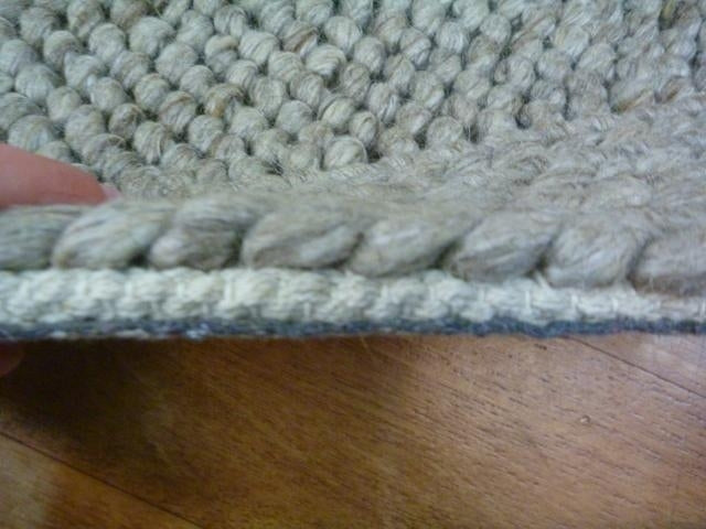 Handwoven Mixed Textured Weaves Wool & Art-Silk Diva Taupe 20mm Thick Area Floor Rug