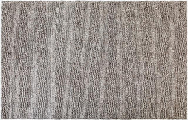 Handwoven Mixed Textured Weaves Wool & Art-Silk Diva Taupe 20mm Thick Area Floor Rug