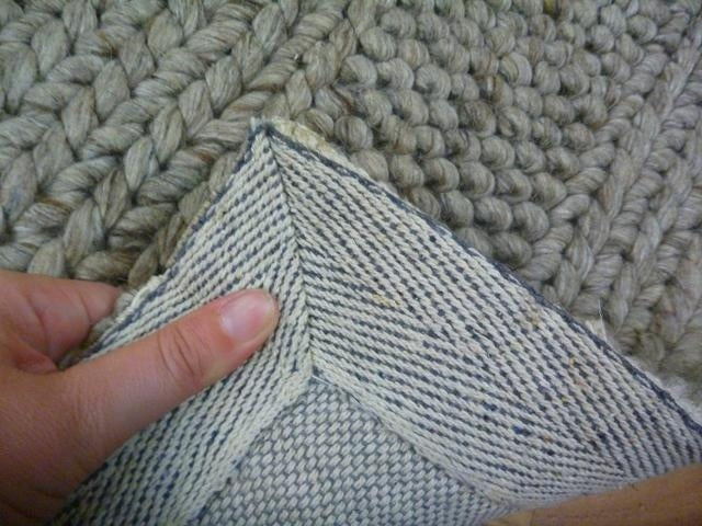 Handwoven Mixed Textured Weaves Wool & Art-Silk Diva Taupe 20mm Thick Area Floor Rug