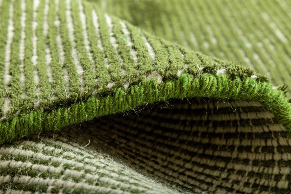 Hand Loomed Art Silk & Wool Hampton Green Area Floor Rug