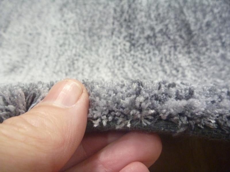 Super Soft n Cuddly 23mm Thick Pile Graduation Black Grey Modern Floor Rugs