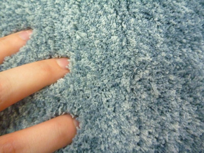 Super Soft n Cuddly 23mm Thick Pile Graduation Blue Modern Floor Rugs
