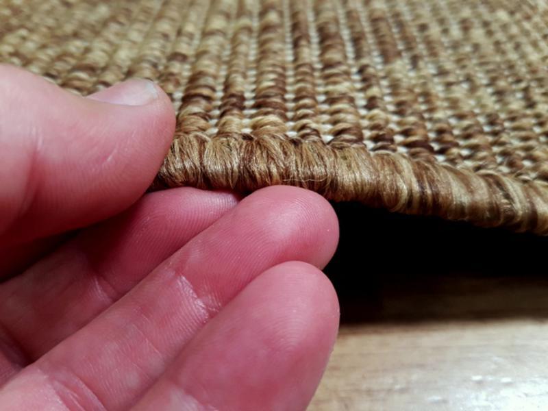 Sisal Look Indoor Outdoor Runner by the Meter Chestnut 80cm 1m or 1.2m Wide Boucle Weave