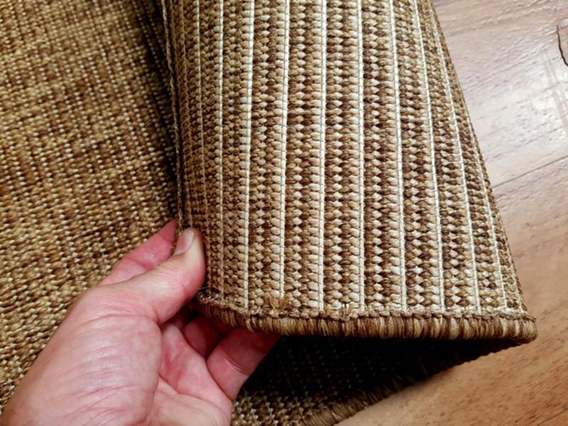 Sisal Look Indoor Outdoor Runner by the Meter Chestnut 80cm 1m or 1.2m Wide Boucle Weave