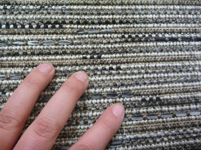 Clearance Runners Metallic Grey Sisal Look Indoor Outdoor Runner End of Roll Edged