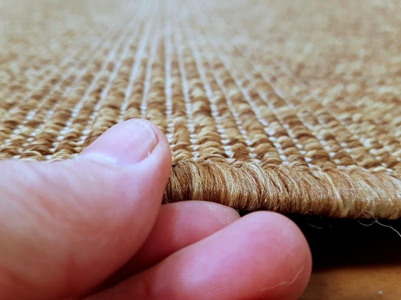 Clearance Runners Chestnut Sisal Look Indoor Outdoor Runner End of Roll Edged