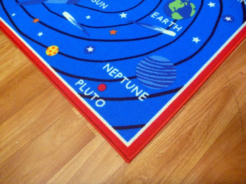 Solar System Educational Rugs 100x140cm, 133x180cm Kids Activity PlayMat