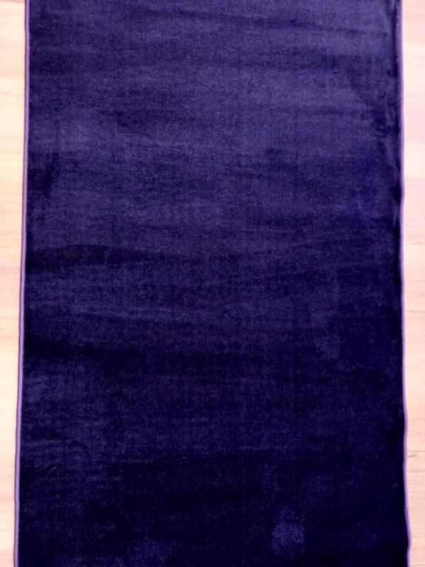 Purple Grandeur Plush Pile Wedding Event Exhibition Thick Washable Carpet Aisle Runner
