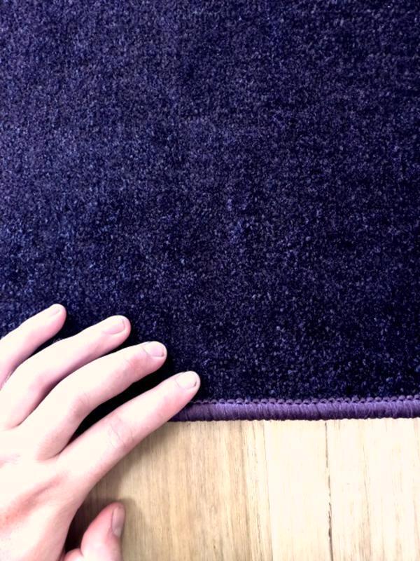 Purple Grandeur Plush Pile Wedding Event Exhibition Thick Washable Carpet Aisle Runner