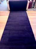 Purple Grandeur Plush Pile Wedding Event Exhibition Thick Washable Carpet Aisle Runner