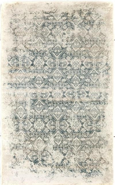 Persian Allover Mesh Worn Look Design Sage Soft Feel Raffia 11mm Thick Floor Area Rug