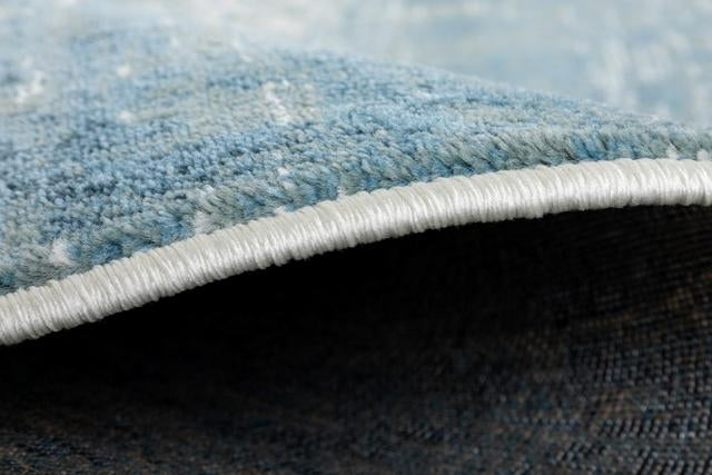 Persian Allover Mirage Look Design Blue Grey Soft Feel Raffia 11mm Thick Floor Area Rug
