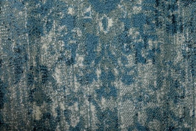 Persian Allover Mirage Look Design Blue Grey Soft Feel Raffia 11mm Thick Floor Area Rug