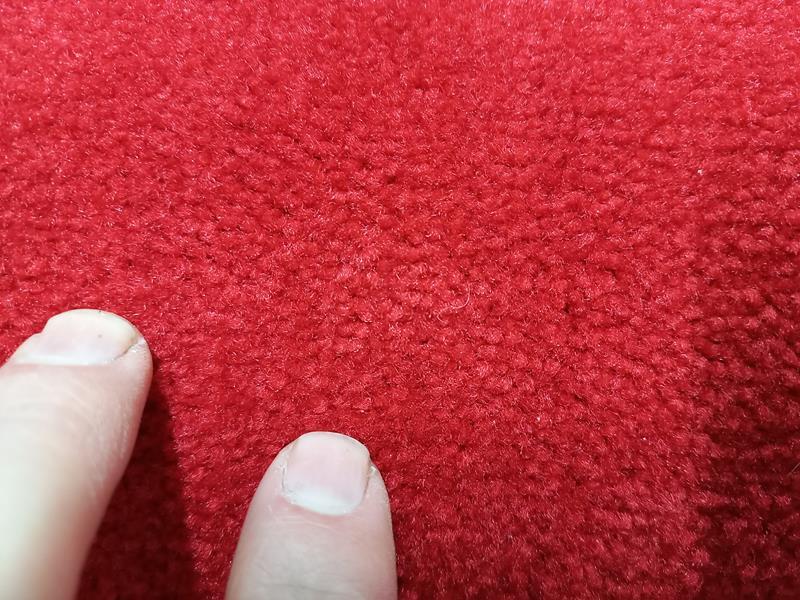 Red Grandeur Plush Pile Wedding Event Exhibition Thick Washable Carpet Aisle Runner