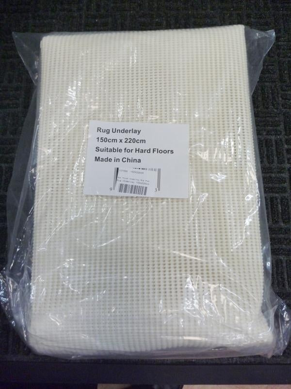 2mm Thick Underlay Rug Pad Total Stop Rugs Moving on Hard Floors Non-Slip