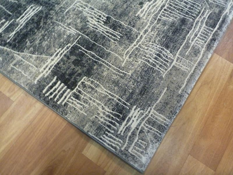 Very High Quality Modern Design Stamford Grey Lines Floor Rug