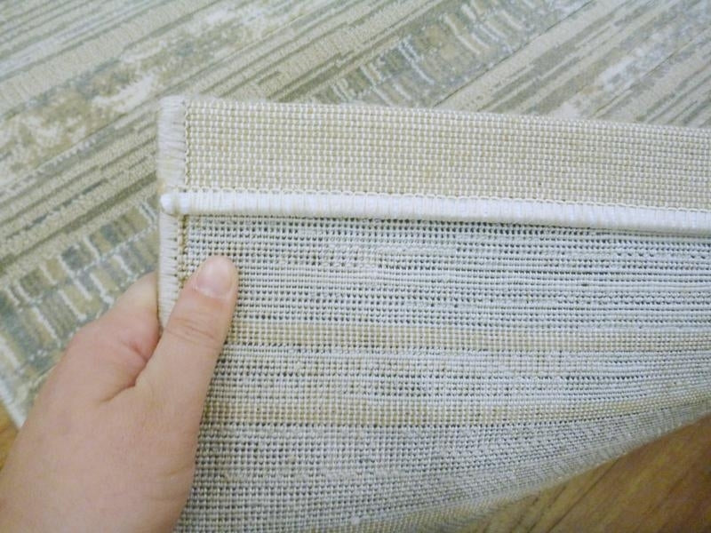 Very High Quality Modern Design Stamford Beige Grey Cream Panels Floor Rug