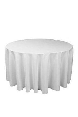 5 of Round 270cm Commercial Grade Table Cloth Cover White or Black