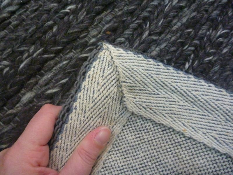 Hand-knotted New Zealand Wool Svend Charcoal Area Floor Rug