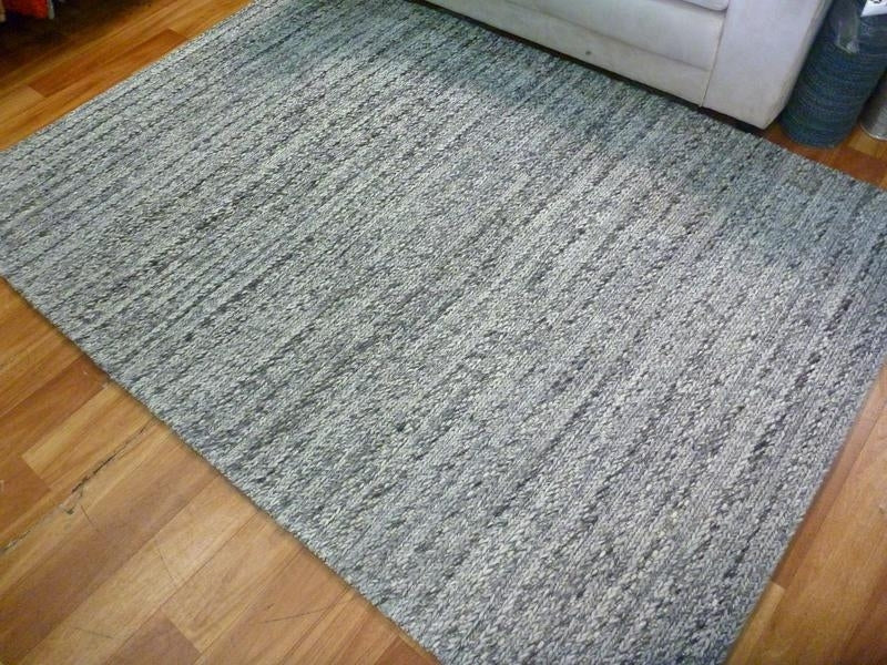 Hand-knotted New Zealand Wool Svend Silver Grey Area Floor Rug