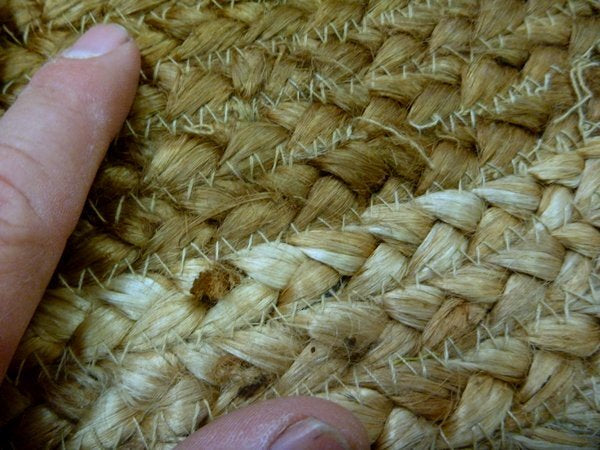 Braided Jute Target Brown Round Circle Floor Rug
