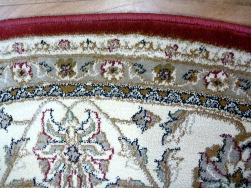 Persian Round Rugs Chorus Circle Red Soft Feel