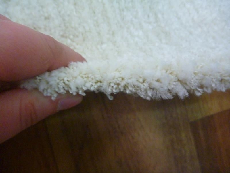 Contemporary Vogue Lush Pile Low Sheen Ivory Plain Floor Area Rugs