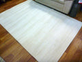 Contemporary Vogue Lush Pile Low Sheen Ivory Plain Floor Area Rugs