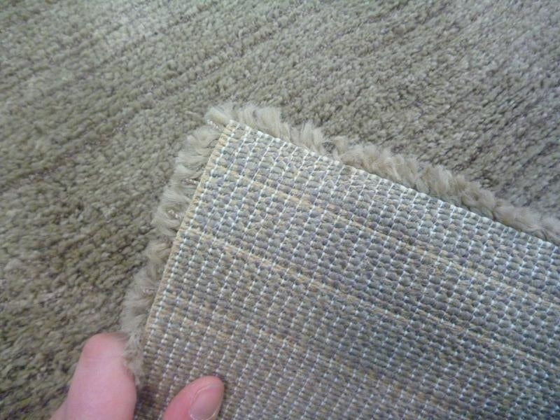 Contemporary Vogue Lush Pile Low Sheen Brown Plain Floor Area Rugs