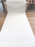 White Grandeur Plush Pile Wedding Event Exhibition Thick Washable Carpet Aisle Runner