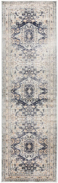 Providence Esquire Brushed Traditional Blue Rug