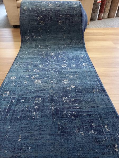 Clearance Hall Runners Chorus Navy Allover 80x249cm