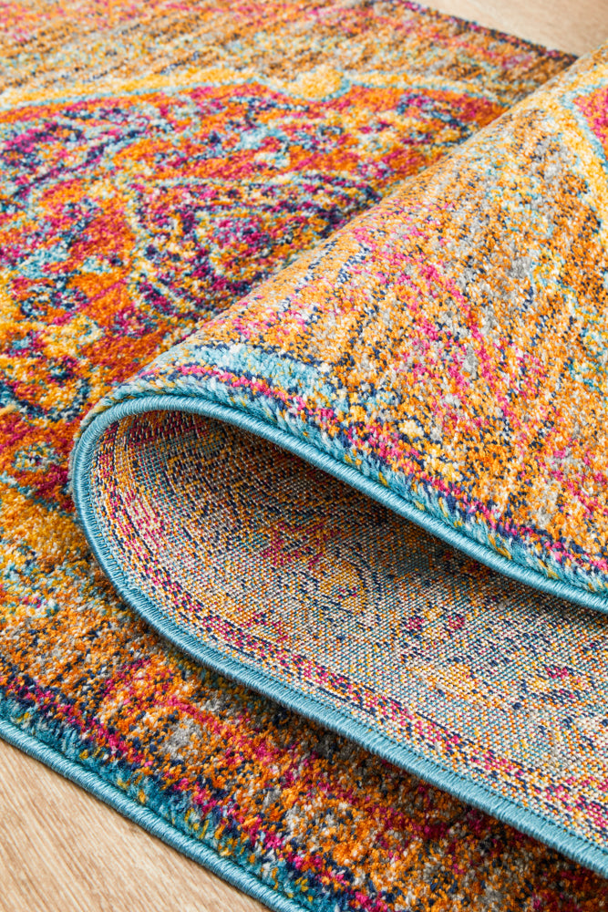 Radiance 422 Tangerine Runner Rug
