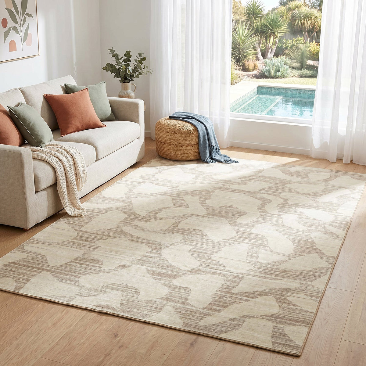 Revive Alora Natural Washable Rug