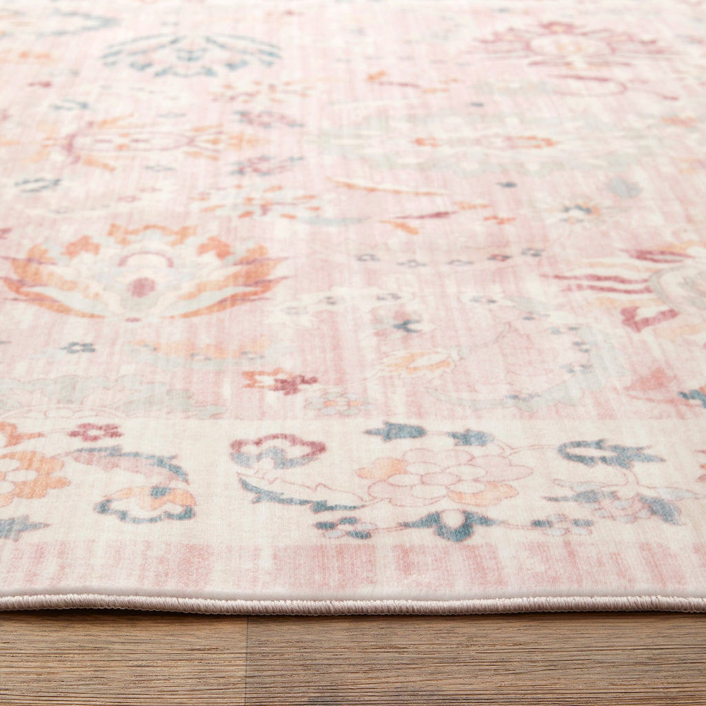 Revive Amira Pink Washable Rug