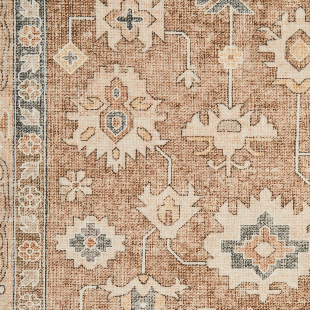 Revive Enzo Brown Washable Rug