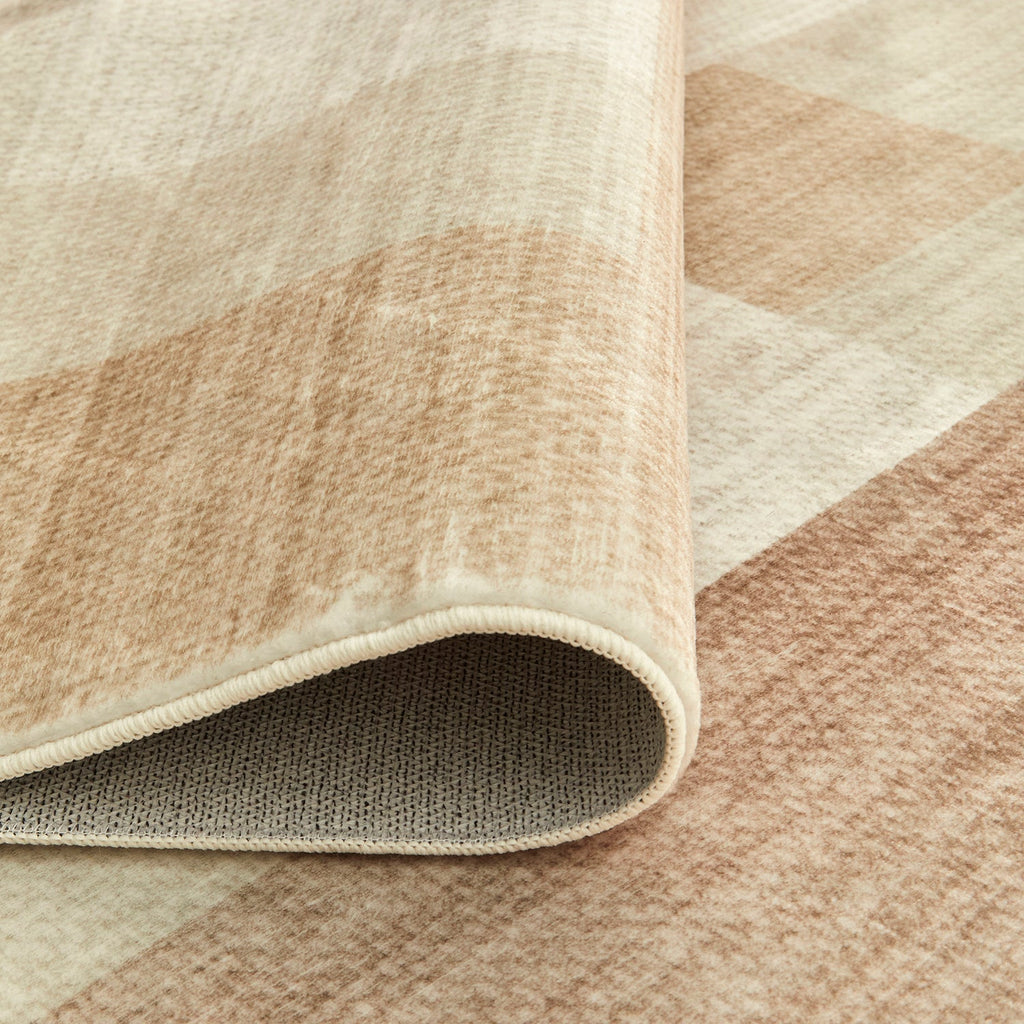 Revive Jaye Beige Washable Rug