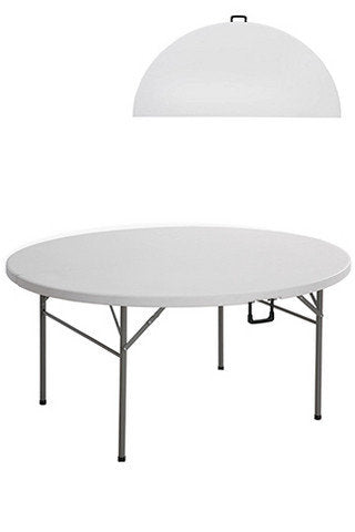4 Round Folding Event Banquet Commercial Grade Blow Moulded 170cm Table Package Deal Online