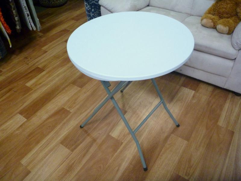 4 Round Folding Event Banquet Commercial Grade Blow Moulded 80cm Table Package Deal Online