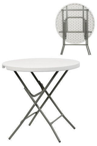 4 Round Folding Event Banquet Commercial Grade Blow Moulded 80cm Table Package Deal Online