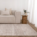 Solenne Beige & Blue Distressed Vintage Rug - S100