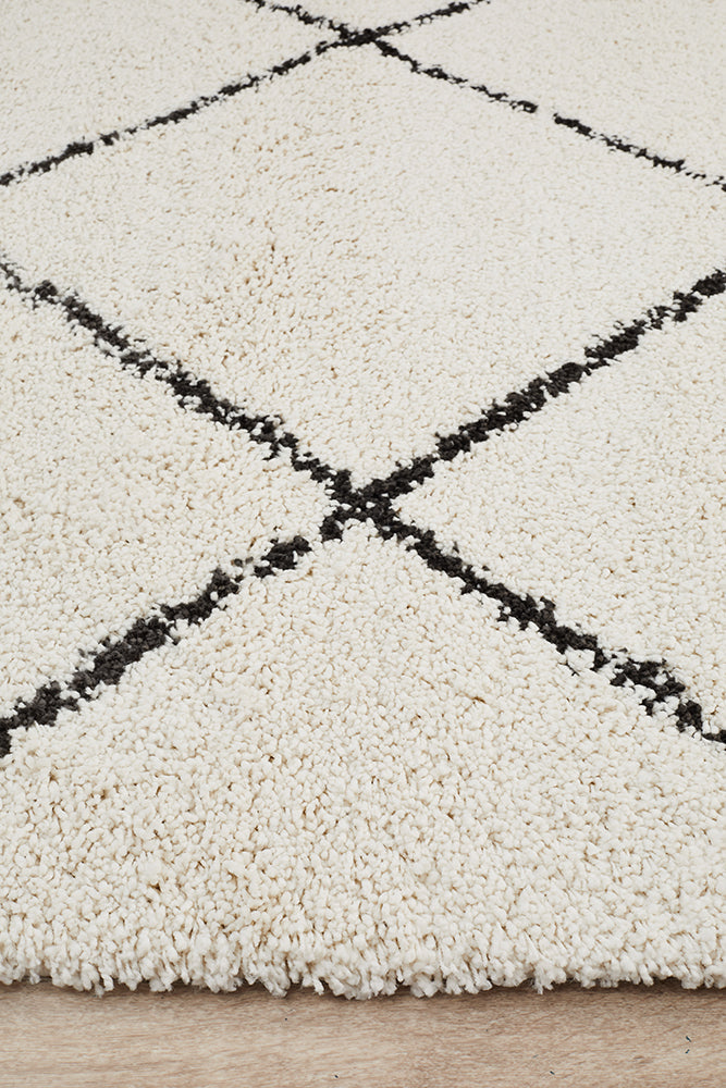 Saffron 22 White Rug
